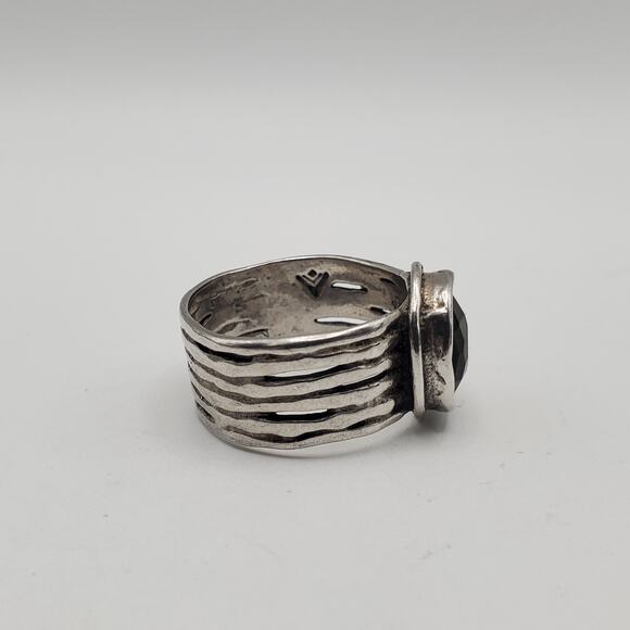 SILPADA Sterling Silver 925 Green Glass Daintree Ring Size 10 R1463 - Picture 3 of 11